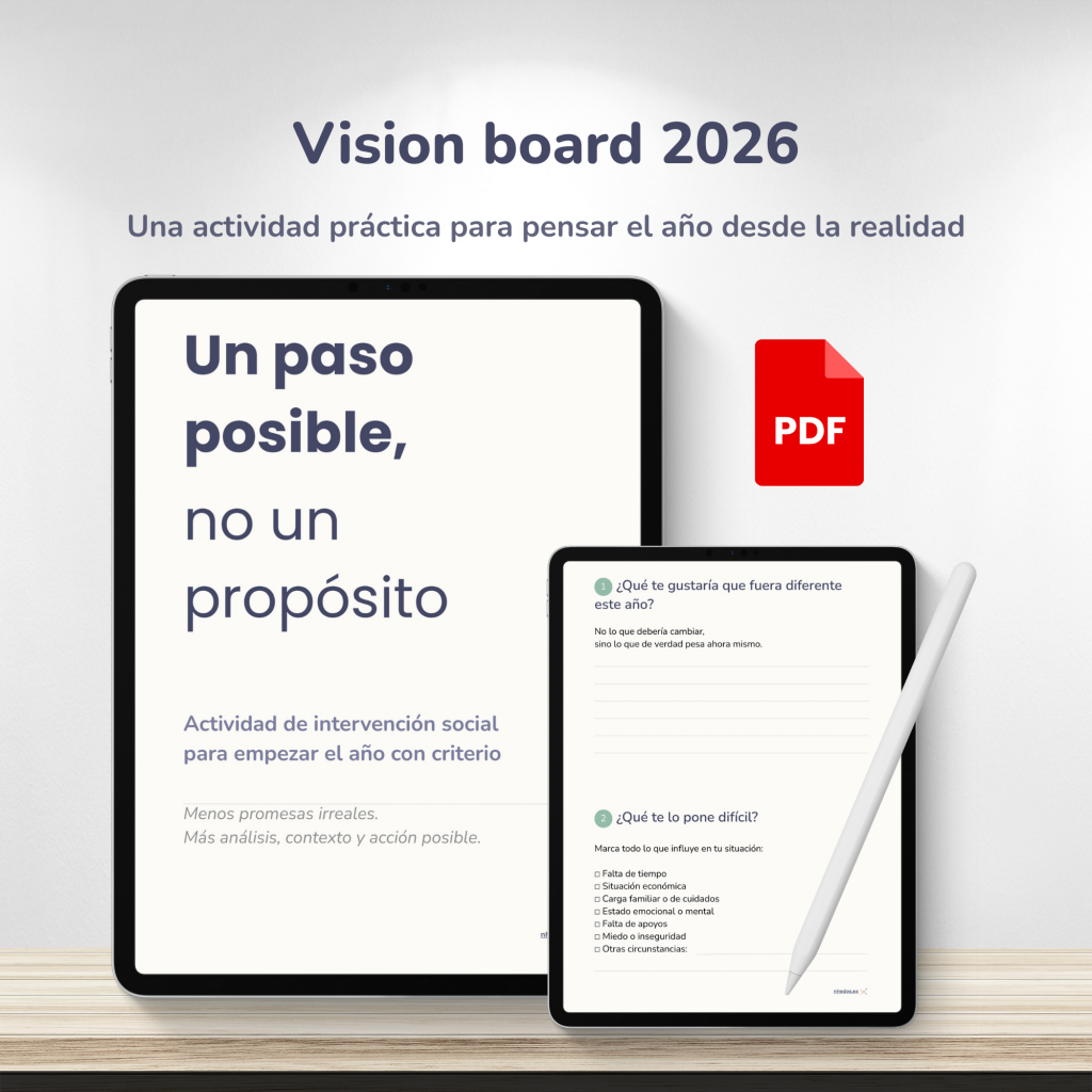 Vision Board 2026: Un paso posible, no un propósito
Actividad de intervención social en PDF